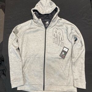 New Balance Light Gray Athletic Hoodie